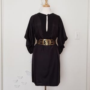 Black Silk Graham & Spencer Tunic Dress M L